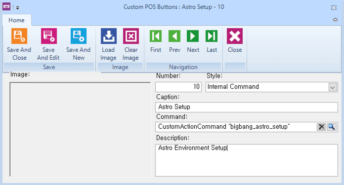 setup button location